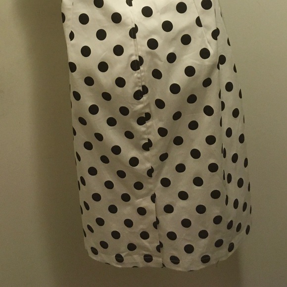 B/W Polka Dot Rock Steady Cherry Dollface Dress 3x - Picture 7 of 9